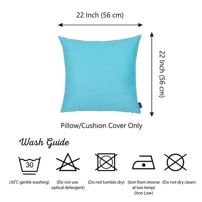 Honey Set of 2 Decorative Throw Pillow Cover Solid Color Lumbar & Square Pillowcase for Couch, Bedding