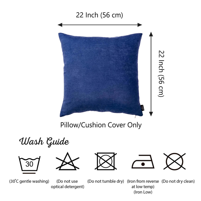 Honey Set of 2 Decorative Throw Pillow Cover Solid Color Lumbar & Square Pillowcase for Couch, Bedding