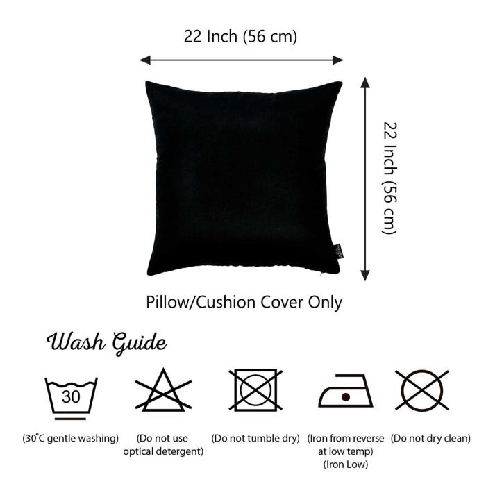 Honey Set of 2 Decorative Throw Pillow Cover Solid Color Lumbar & Square Pillowcase for Couch, Bedding