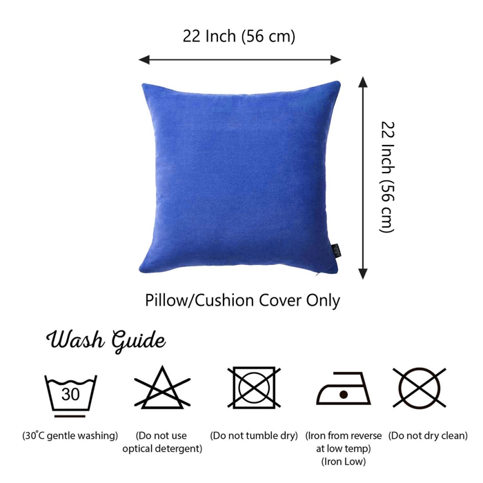Honey Set of 2 Decorative Throw Pillow Cover Solid Color Lumbar & Square Pillowcase for Couch, Bedding