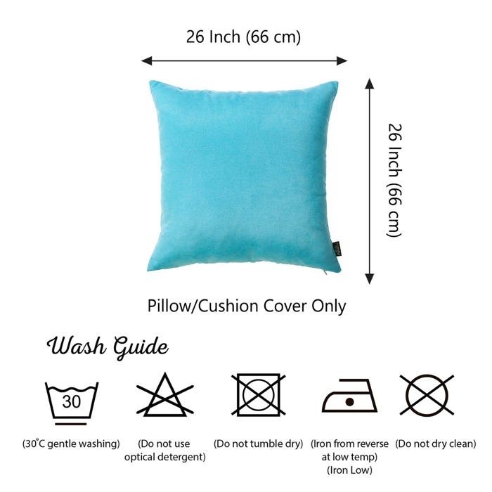 Honey Set of 2 Decorative Throw Pillow Cover Solid Color Lumbar & Square Pillowcase for Couch, Bedding