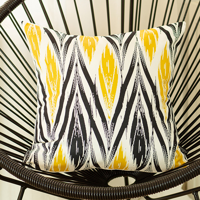 Geometric Decorative Throw Pillow Cover 18" in. x 18" in.  Square for Couch, Bedding