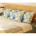 Seahorse 4-piece Nautical Coastal Decorative Throw Pillow Cover 18" in. x 18" in. Square 