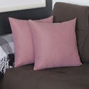 Light Pink 20X20" Honey Set of 2 Decorative Throw Pillow Cover Solid Color Lumbar & Square Pillowcase for Couch, Bedding