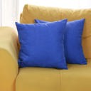 Sapphire Blue 20X20" Honey Set of 2 Decorative Throw Pillow Cover Solid Color Lumbar & Square Pillowcase for Couch, Bedding