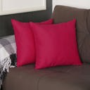 Pink 20X20" Honey Set of 2 Decorative Throw Pillow Cover Solid Color Lumbar & Square Pillowcase for Couch, Bedding