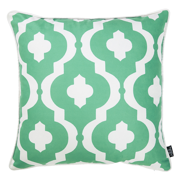 Nautical Coastal Decorative Throw Pillow Cover 18" in. x 18" in. Square 