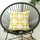  Decorative Geometric Single Throw Pillow Cover 18" in. x 18" in. Square for Couch, Bedding