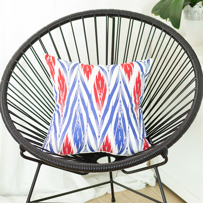 Geometric Decorative Throw Pillow Cover 18" in. x 18" in.  Square for Couch, Bedding