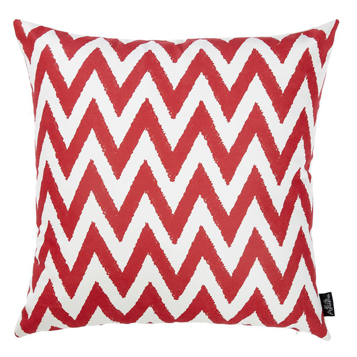 Nautical Geometric Decorative Throw Pillow Cover 18" in. x 18" in. Square