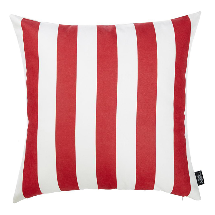 Nautical Geometric Decorative Throw Pillow Cover 18" in. x 18" in. Square
