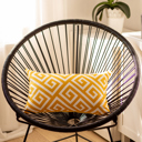 Yellow - 12x20 Single Decorative Throw Pillow Cover Greek Key Square & Lumbar for Couch, Bedding