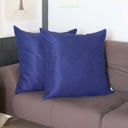 Navy Blue 26x26 Honey Set of 2 Decorative Throw Pillow Cover Solid Color Lumbar & Square Pillowcase for Couch, Bedding