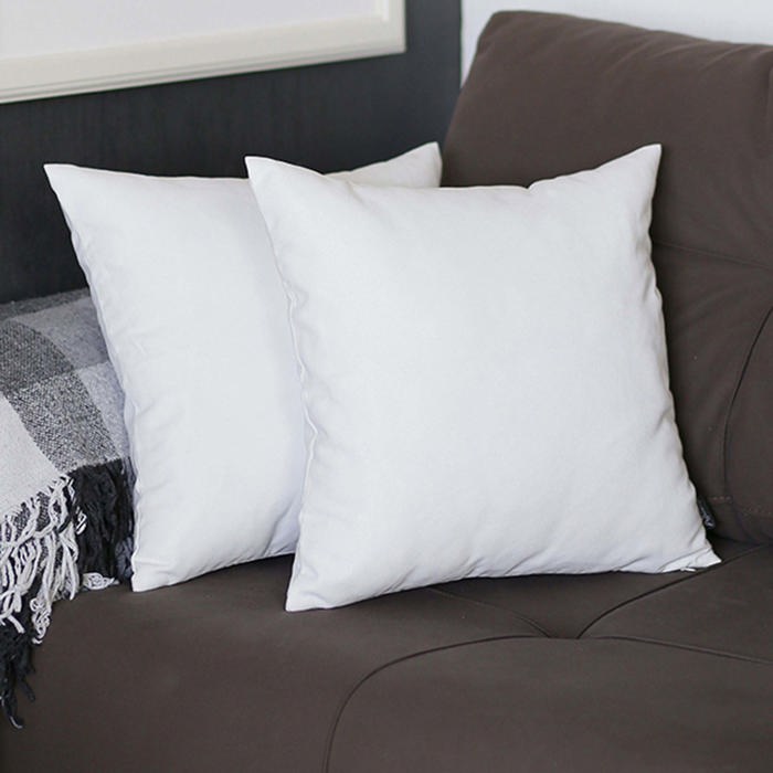 Honey Set of 2 Decorative Throw Pillow Cover Solid Color Lumbar & Square Pillowcase for Couch, Bedding