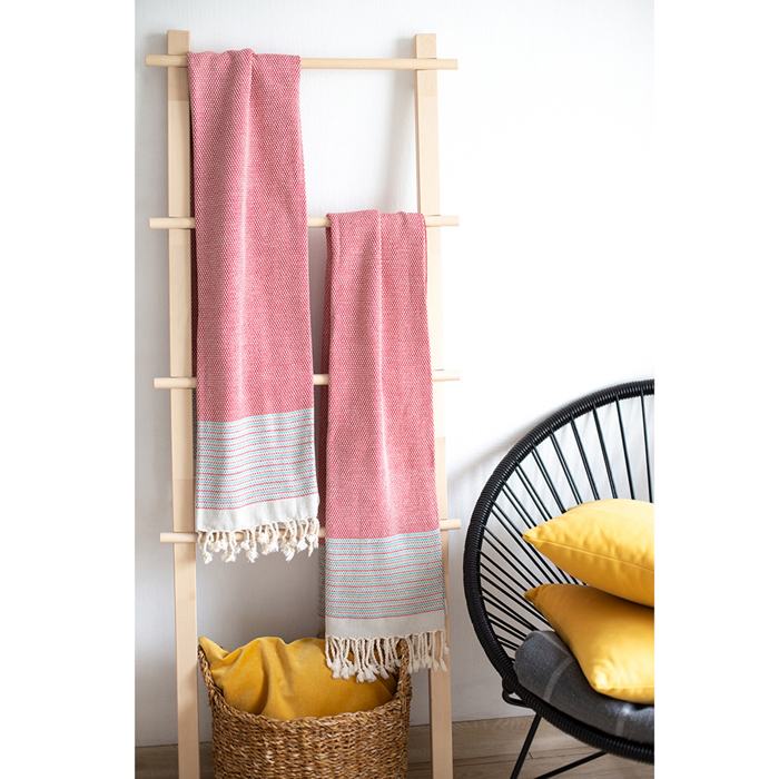 Handwoven Throw Blanket 40" x 70" Turkish Cotton 100% with Tassels for Couch, Sofa