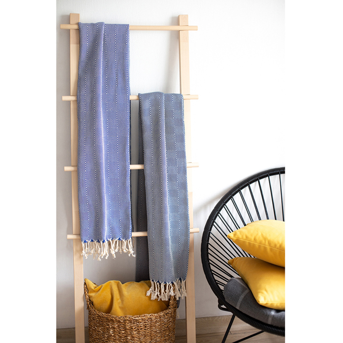 Handwoven Throw Blanket 40" x 70" Turkish Cotton 100% with Tassels for Couch, Sofa, Bedding