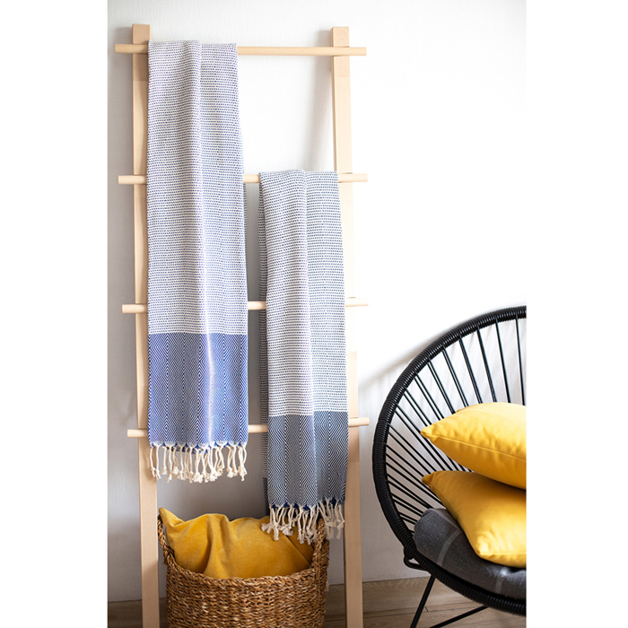Handwoven Throw Blanket 40" x 70" Turkish Cotton 100% with Tassels for Couch, Bedding