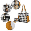 Mustard Yellow MKF Collection Yale Tote Bag with Wallet Set by Mia K.