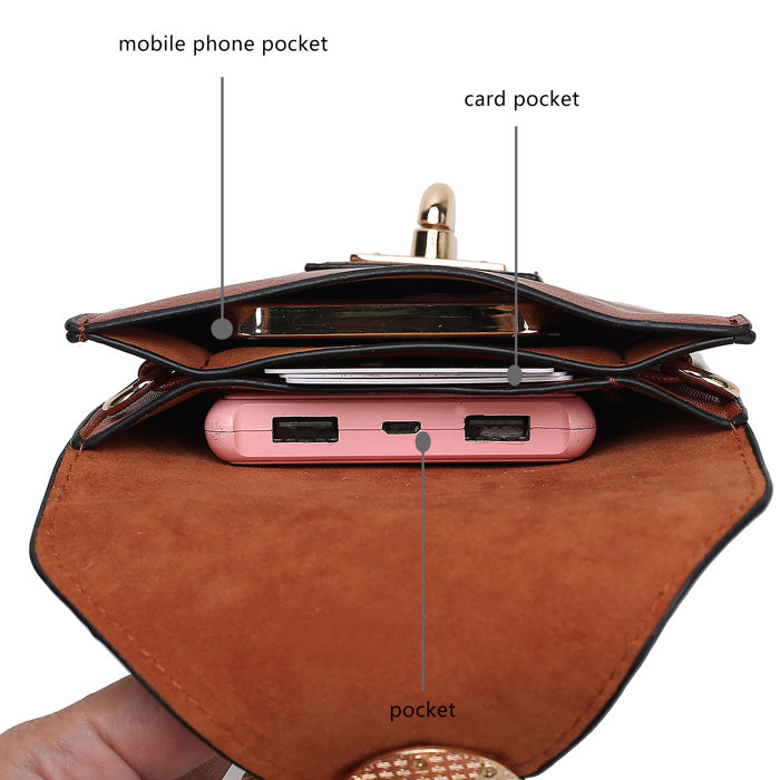 MKF Collection Havana II Phone Crossbody Bag by Mia K.