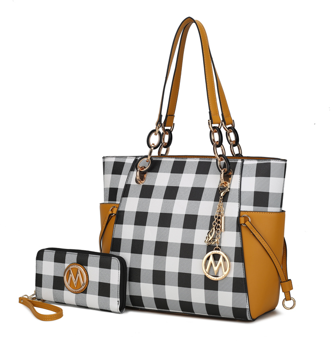 MKF Collection Yale Tote Bag with Wallet Set by Mia K.