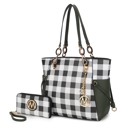Olive Green MKF Collection Yale Tote Bag with Wallet Set by Mia K.