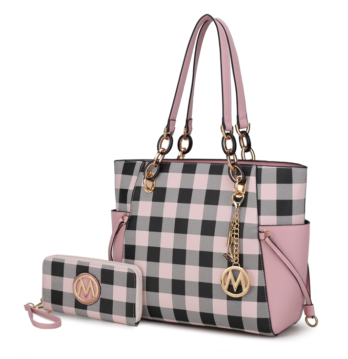 MKF Collection Yale Tote Bag with Wallet Set by Mia K.