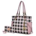 Pink Pink MKF Collection Yale Tote Bag with Wallet Set by Mia K.