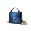 Blue Blue MKF Collection Luxe Croc Embossed Mini Satchel by Mia K.