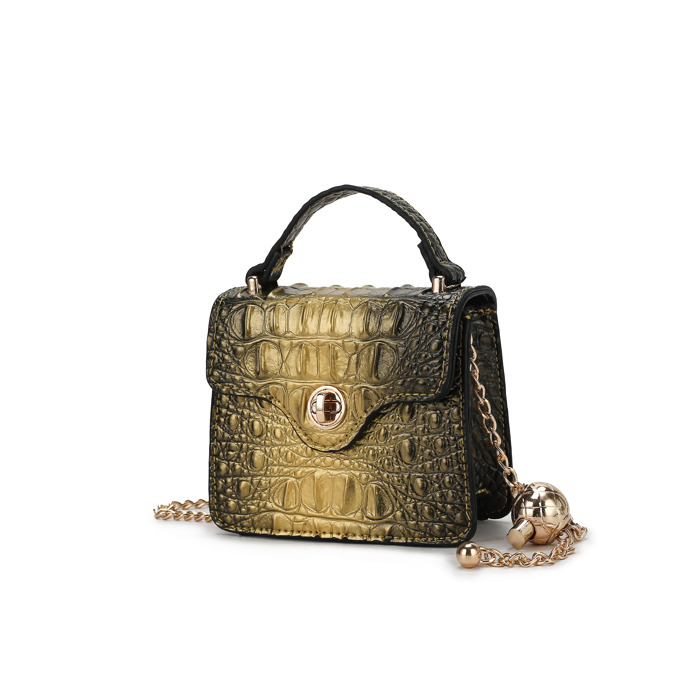 MKF Collection Luxe Croc Embossed Mini Satchel by Mia K.