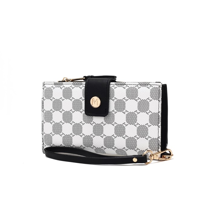 MKF Collection Solene Monogram Wristlet by Mia K.