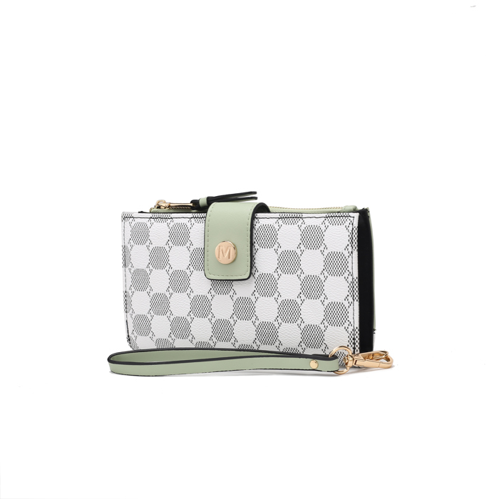 MKF Collection Solene Monogram Wristlet by Mia K.