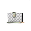 Mint Printed MKF Collection Solene Monogram Wristlet by Mia K.