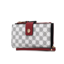 Red Printed MKF Collection Solene Monogram Wristlet by Mia K.