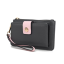 Charcoal Pink Solid MKF Collection Olympe Wristlet Wallet by Mia K.
