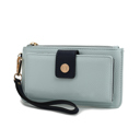 Light Blue Navy Solid MKF Collection Olympe Wristlet Wallet by Mia K.
