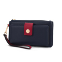 Navy Red Solid MKF Collection Olympe Wristlet Wallet by Mia K.