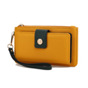 Yellow Olive Solid MKF Collection Olympe Wristlet Wallet by Mia K.