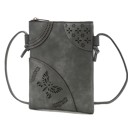 Charcoal Gray Solid MKF Collection Willow Crossbody bag by Mia K.