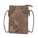Taupe Solid MKF Collection Willow Crossbody bag by Mia K.