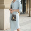 Black Solid MKF Collection Iona Crossbody by Mia K.