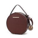 Coffee Faux Snake Embossed MKF Collection Mallory Crossbody by Mia K.