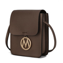 Bronze Solid MKF Collection Skylar Vegan Leather Women’s Crossbody Bag by Mia K