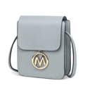 Denim Blue Solid MKF Collection Skylar Vegan Leather Women’s Crossbody Bag by Mia K