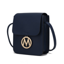 Navy Solid MKF Collection Skylar Vegan Leather Women’s Crossbody Bag by Mia K
