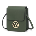 Olive Solid MKF Collection Skylar Vegan Leather Women’s Crossbody Bag by Mia K