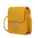 Yellow Solid MKF Collection Skylar Vegan Leather Women’s Crossbody Bag by Mia K