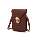 Coffee Saffiano Brown MKF Collection Havana II Phone Crossbody Bag by Mia K.