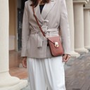 Coffee Saffiano Brown MKF Collection Havana II Phone Crossbody Bag by Mia K.