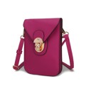 Fuchsia Saffiano Pink MKF Collection Havana II Phone Crossbody Bag by Mia K.