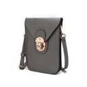 Pewter Saffiano Silver MKF Collection Havana II Phone Crossbody Bag by Mia K.